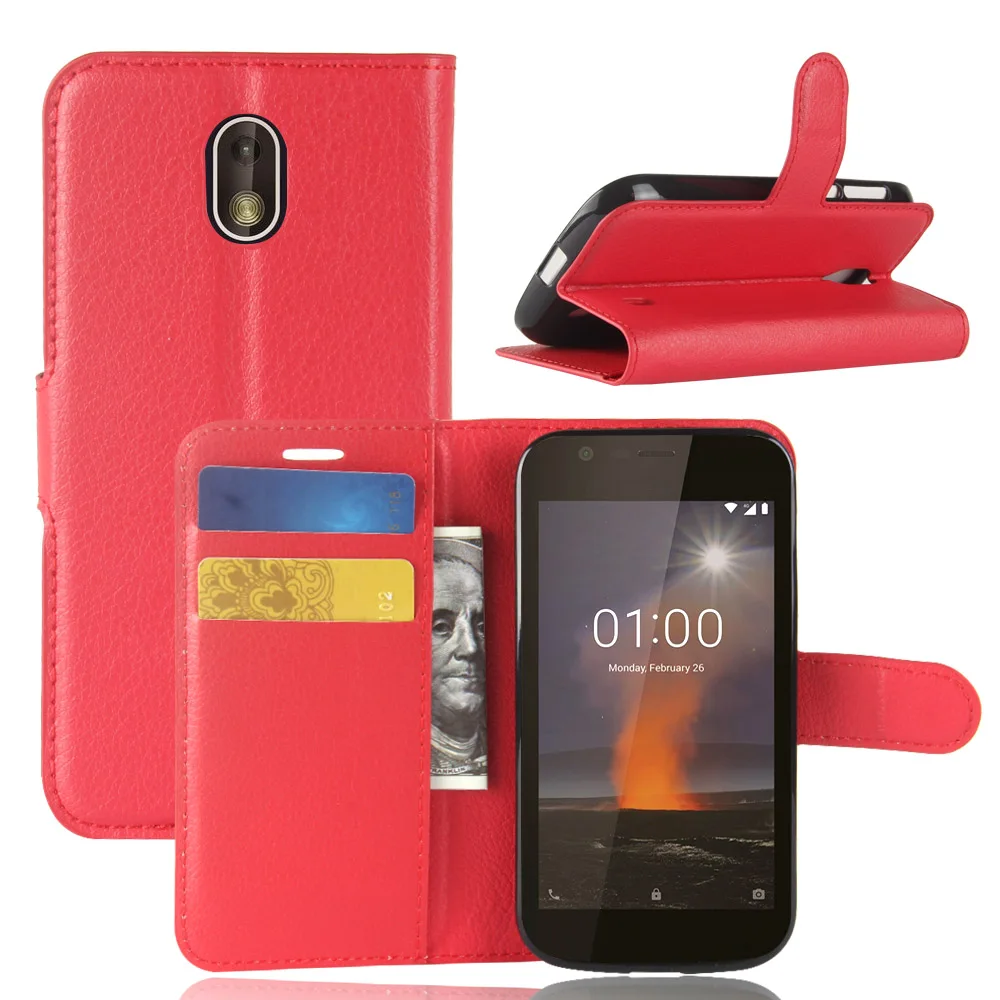 Роскошный флип-чехол из искусственной кожи для Nokia 1 TA-1047 TA-1060 TA-1056 TA-1079 TA-1066