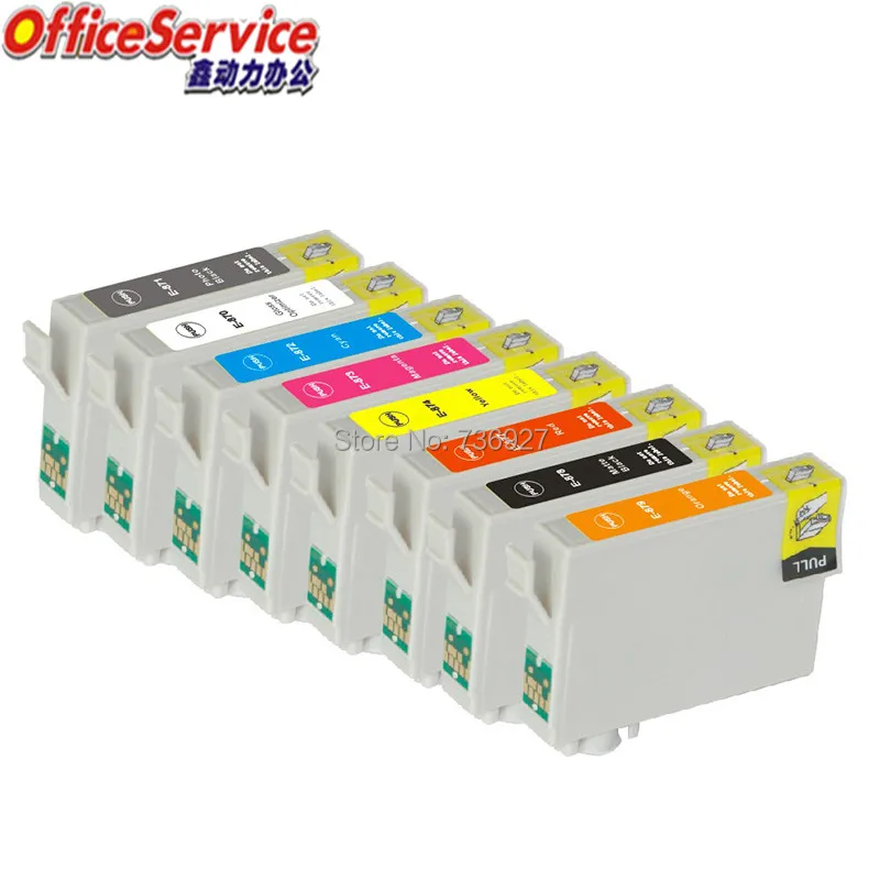 

Compatible Ink Cartridge T0870 T0871 T0872 T0873 T0874 T0877 T0878 T0879 For Epson Stylus Photo R1900 inkjet printer