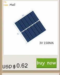 Мини-поли Панели солнечные 5 V/5,5 V 40MA для игрушка «сделай сам»/газонное освещение на солнечной светильник Сенсор светильник s/Солнечный проблесковый светильник 5,5 V