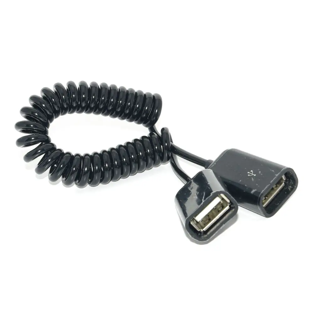 50 см/0 5 м USB 2 0 гнездовой к женскому пружинный Удлинительный кабель