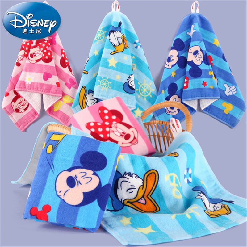 

Mickey Mouse Candy Color Princess Printed Cotton Gauze Face Towel Newborn Baby Cartoon Hand Bathing Bibs Towels Handkerchief