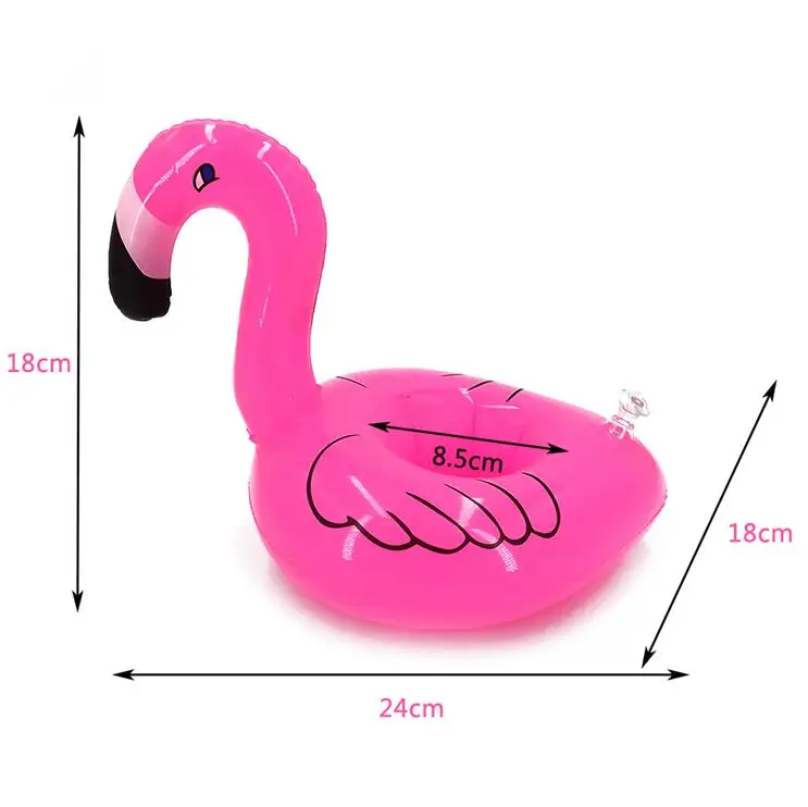 mini flamingo Розовый поплавок для бассейна фламинго, держатель для напитков, надувной плавающий плавательный бассейн ming, летние пляжные вечерние стаканчики для плавания для девочек - Цвет: mini flamingo
