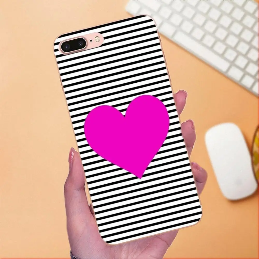 Чехол из ТПУ с милым рисунком сердца для Huawei P7 Honor 4C 5A 5C 5X 6 6C 6A 6X 7 7X 8 9 V8 V10 Y3II Y5II Y6II G8