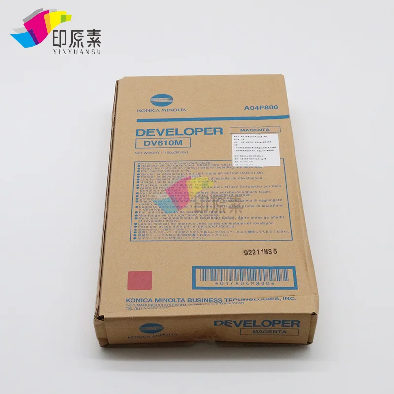 DV610 оригинальный разработчик K C M Y 4 вида цветов для Konica Minolta 6501 6500 6000 7000 запасные