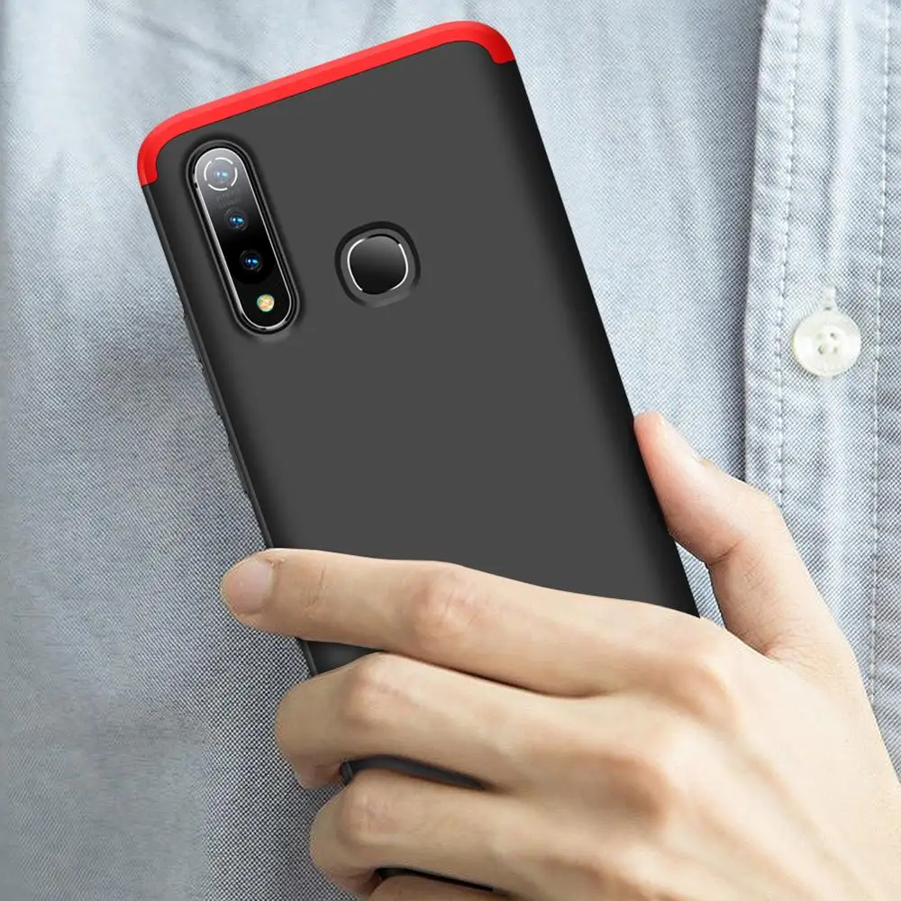 ДЛЯ VIVO Z5X Z1 Pro Чехол для телефона 360 полная защита чехол 3 в 1 матовая пластиковая