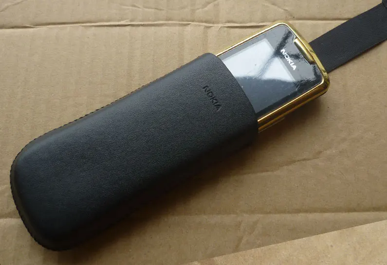 Чехол для телефона Nokia 8800 Arte Роскошный чехол в стиле ретро чистый черный кожаный