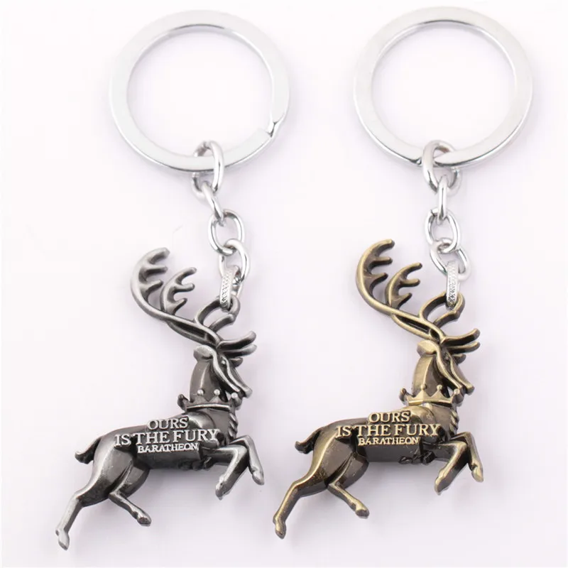 12 шт./лот брелок Stark/Tyrell /Targaryen Faimly Crests из металлического сплава для ключей|key