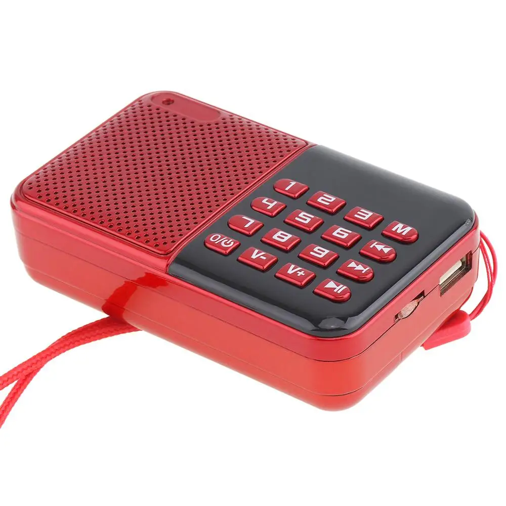 Портативный mp3 плеер E16 портативная мини стереоколонка с аудиокартой FM радио