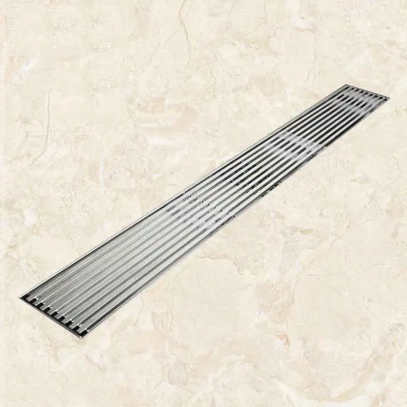 

Shower Drain Anti-Odor Drain SUS 304 Stainless Steel Floor Drain Includes Hair Strainer Bathroom Water Drain Strainer 30cm-120cm