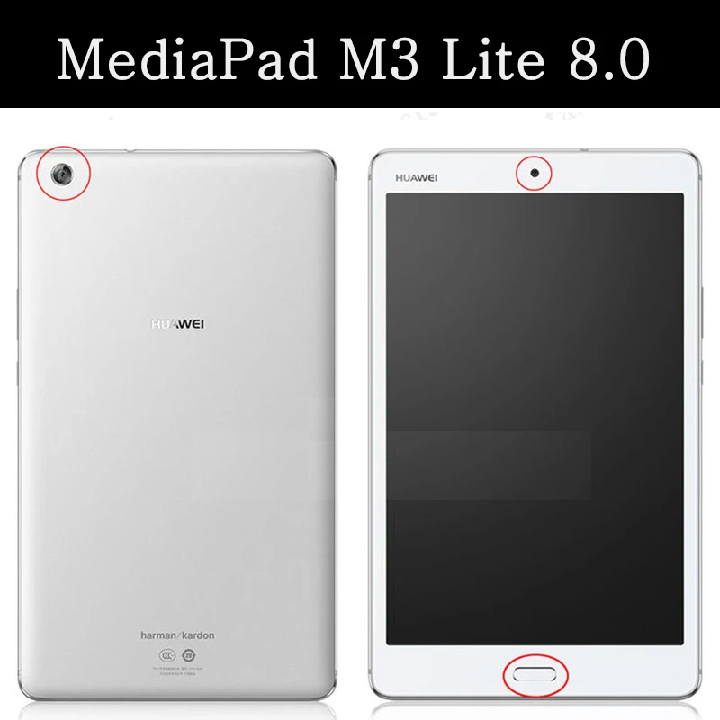 Тонкий чехол с Откидывающейся Крышкой для HuaWei Mediapad M3 Lite 8 0 2017 Новый планшет funda huawei