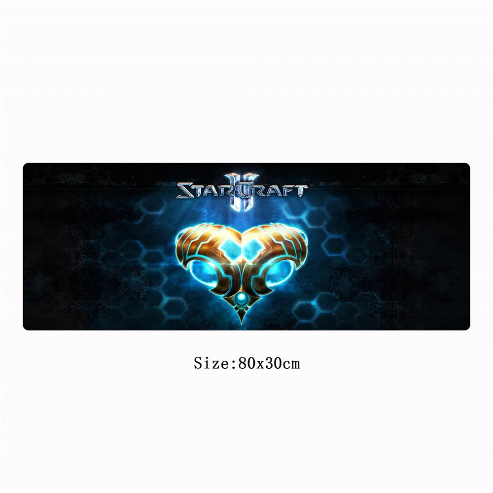 Коврик для мыши StarCraft 2 большой игровой коврик 80x30 см XL с фиксирующим краем