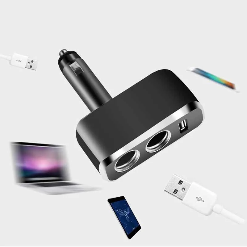 Новый вращающийся планшетофон для автомобиля 12 24 В USB разветвитель