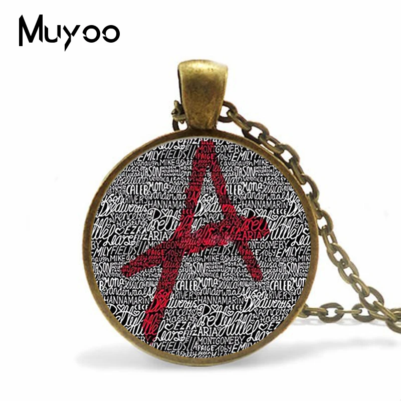 HK-005, медная цепочка с логотипом Pretty little liars, женское колье, штатное мужское Т-образное медное колье-подвеска для мужчин, аксессуары для одежды HZ1