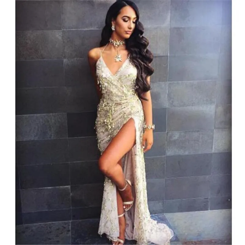 Женское платье с v образным вырезом асимметричное длинное кисточками и в