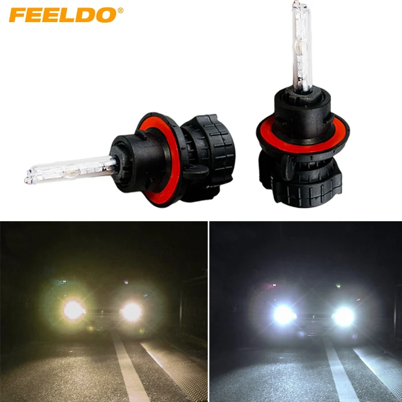 FEELDO 35W AC HID Биксеноновые 9004/9007 Hi/Lo Beam Сменные лампы 4300K 12000K|Лампы для автомобильных