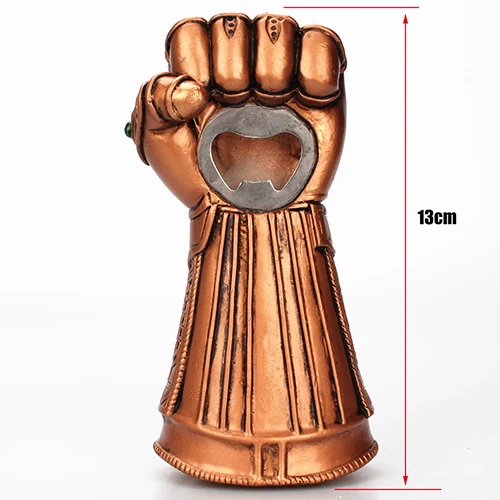 Thanos Openers Мстители Endgame Infinity Gauntlet перчатка Таноса открывалка для пивных бутылок Сода стеклянные крышки для удаления Фигурки игрушки куклы Рождество - Цвет: Thanos Openers