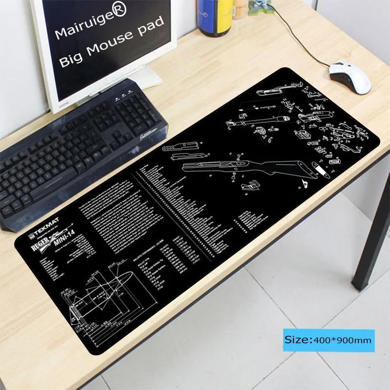 Mairuige Guns Part PictureLaptop компьютерная мышь игровой большой коврик для мыши Коврик