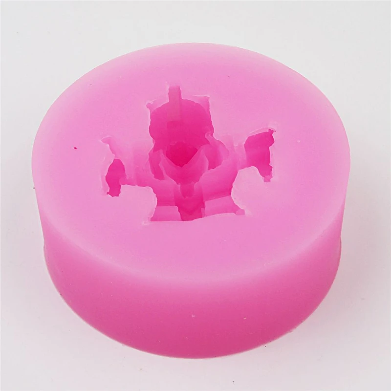Robot Shape Fondant Cake Decoration Mold Candy Chocolate Silicone Ice Cube Soap High Quality Baking Tool Easy Release | Дом и сад