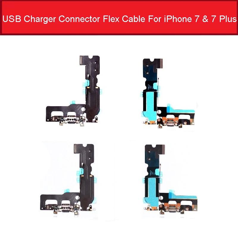 Usb разъем для зарядного устройства гибкий кабель iPhone 7 и Plus аудиоразъем наушников