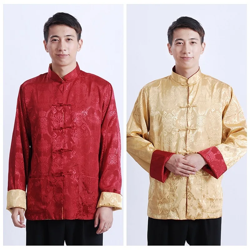 Традиционная одежда мужской нация ханьфу костюм на осень и зиму Свободное пальто