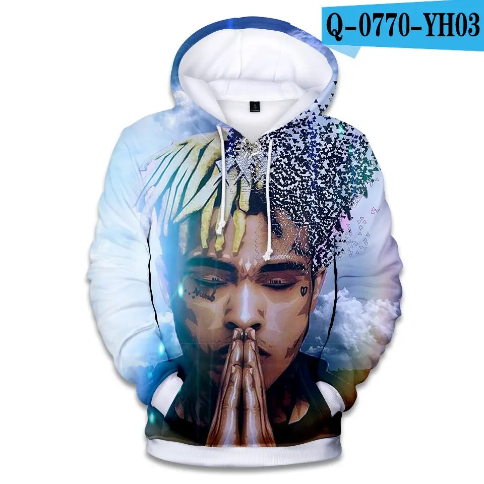 Новые толстовки с 3D принтом Xxxtentacion модные худи и толстовки для мальчиков в стиле хип-хоп с 3D принтом Xxxtentacion