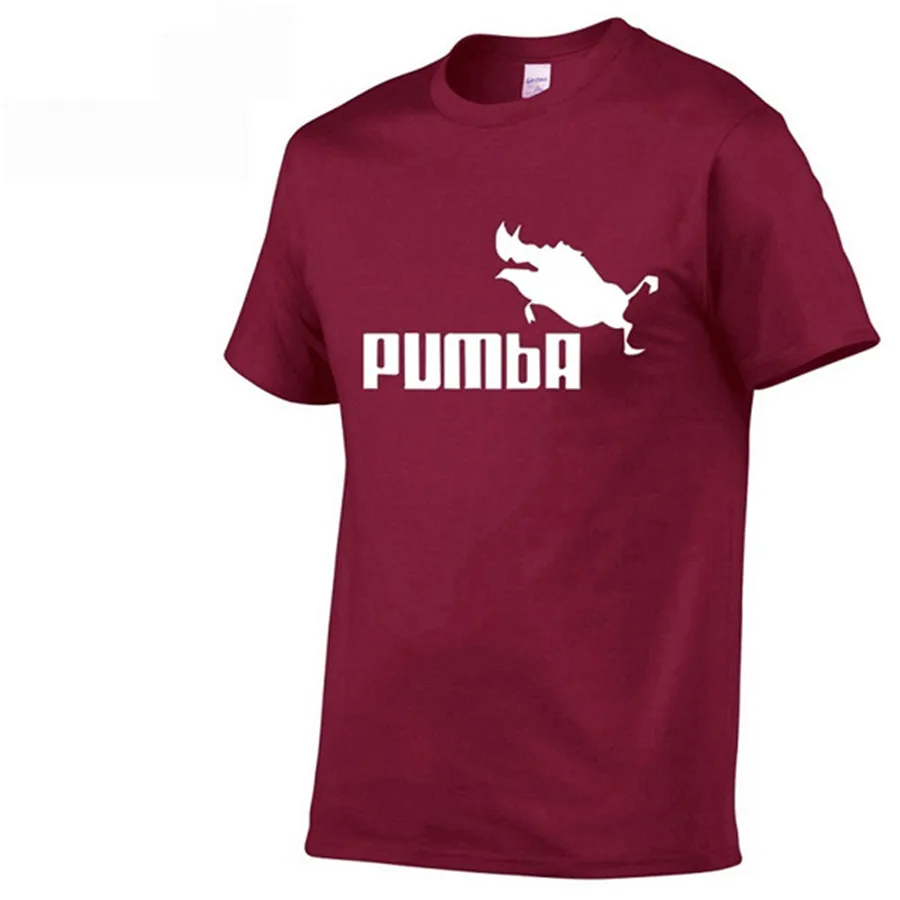 2019 funny tee cute t shirts homme Pumba men casual short sleeves cotton tops cool tshirt summer jersey costume t-shirt | Мужская одежда