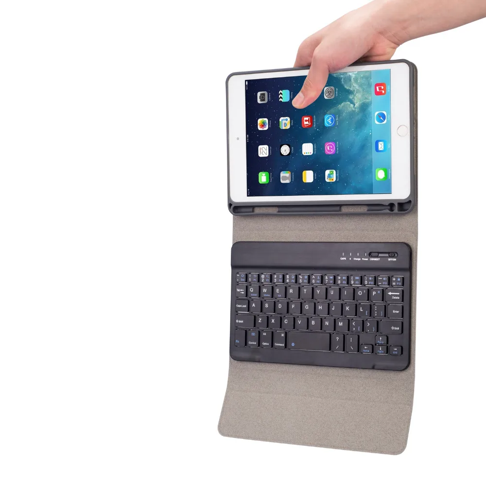 Съемный кожаный смарт-чехол с клавиатурой Apple iPad Mini 5 4 Mini5 Mini4