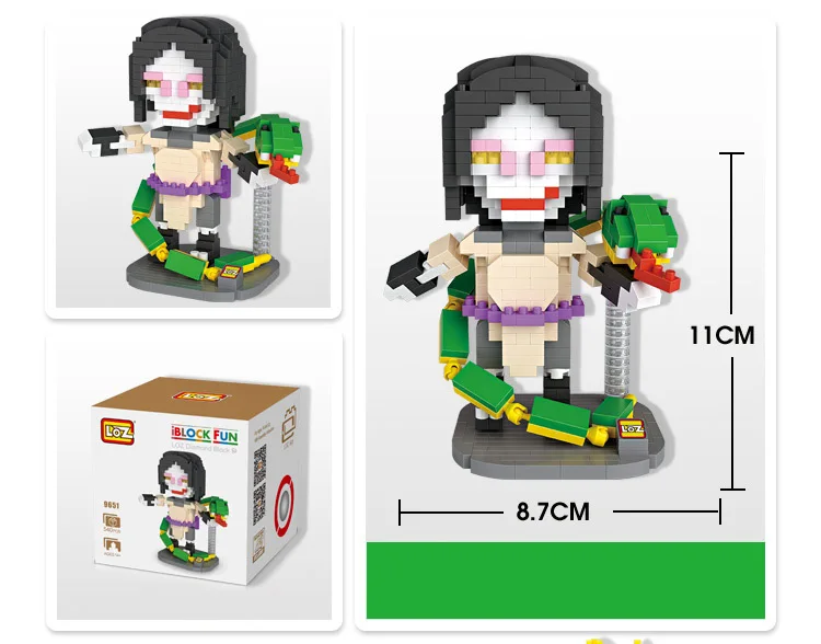 LOZ Diamant блоков Shippuden орочимару фигурки poupees Brinquedos Micro briques де строительство рисунок