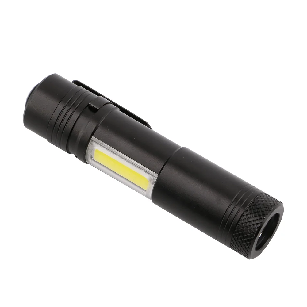 800LM Мини Портативный светодиодный фонарик с зажимом XPE LED + COB 4 режима Penlight Охота