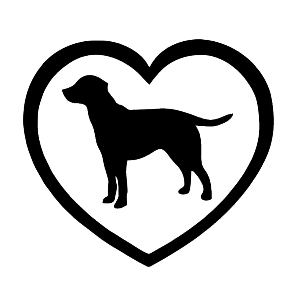 

Lab Heart Black Labrador Retriever Toys Love Pet Vinyl Car Sticker Decorative Decal Accessories