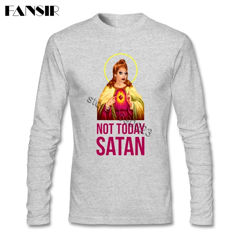 Новое поступление Bianca Del Rio Rupaul футболки Для мужчин Длинные рукава о-образный
