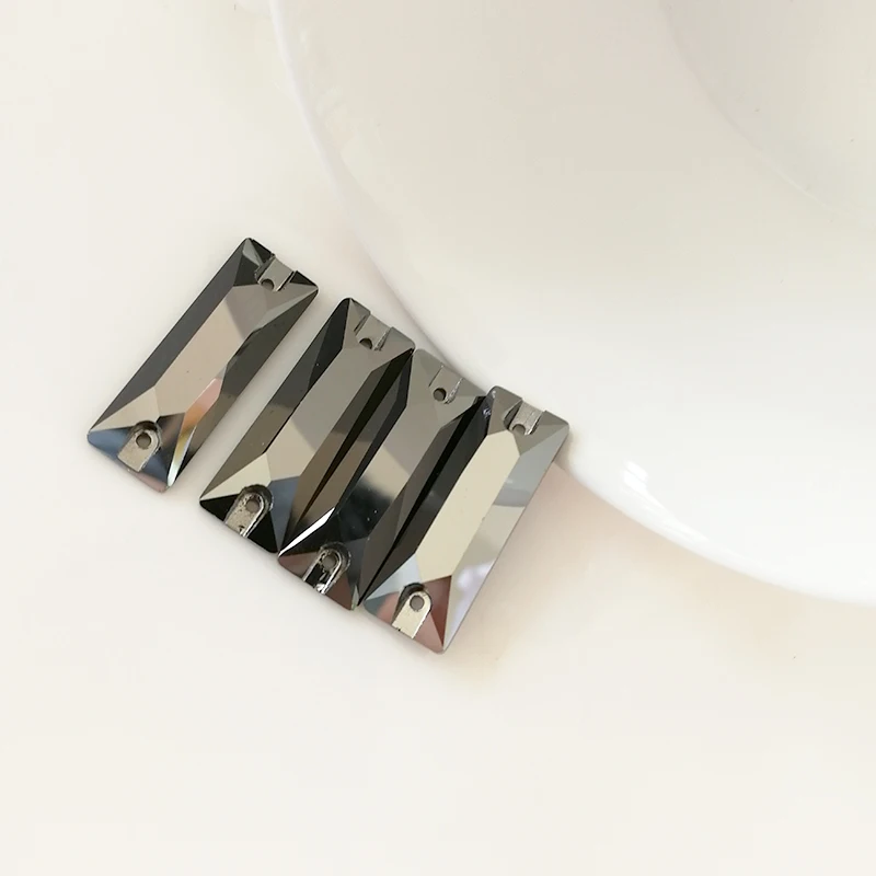 YANRUO 3255 Cosmic Baguette AAAAA качественный Jet Hematite пришивные камни стеклянные стразы