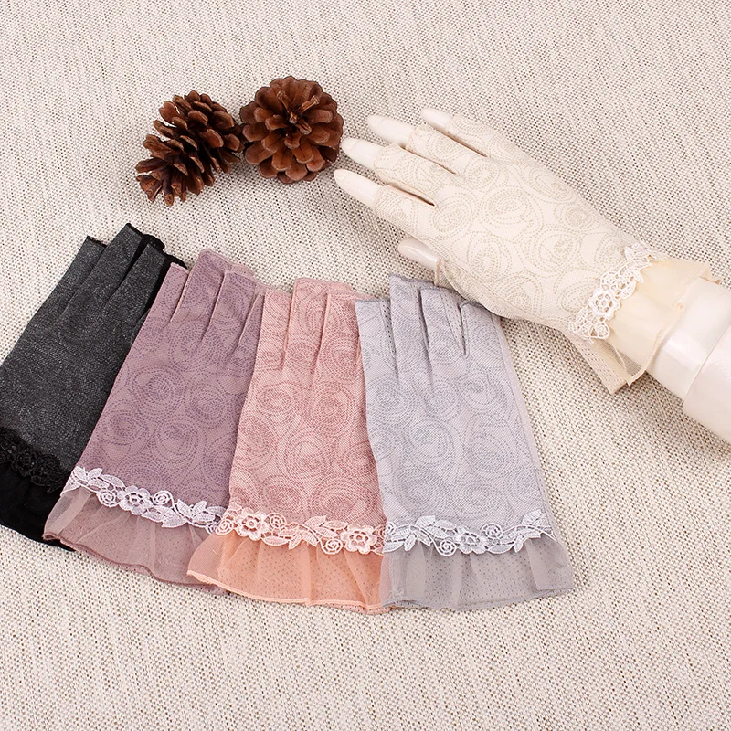 перчатки без пальцев женские митенки варежки Перчатки fingerless driving gloves