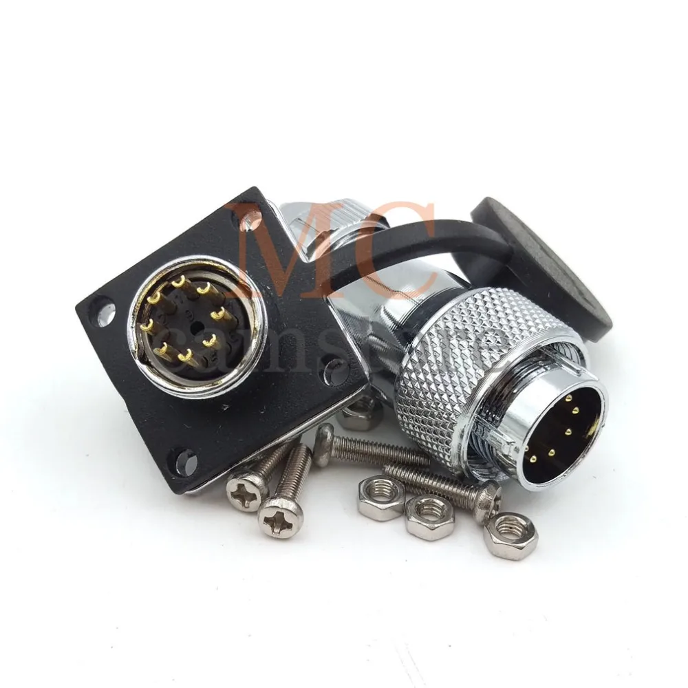 WS16 connector 8 pin Industrial Connector plug and socket Waterproof dust-proof 8wire Male female connectors | Обустройство дома