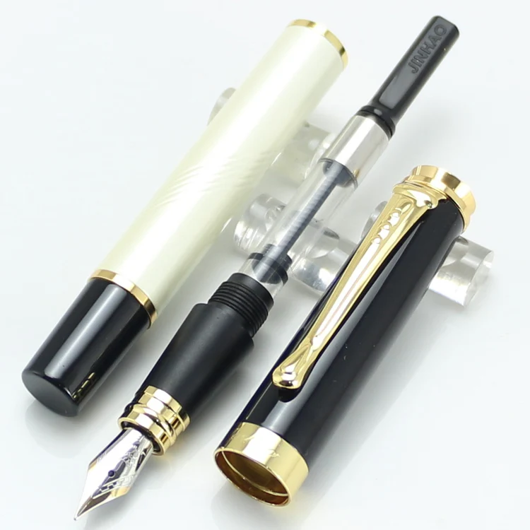 JINHAO 500 чернильная авторучка белого и золотого цвета на выбор 7 цветов перьевая