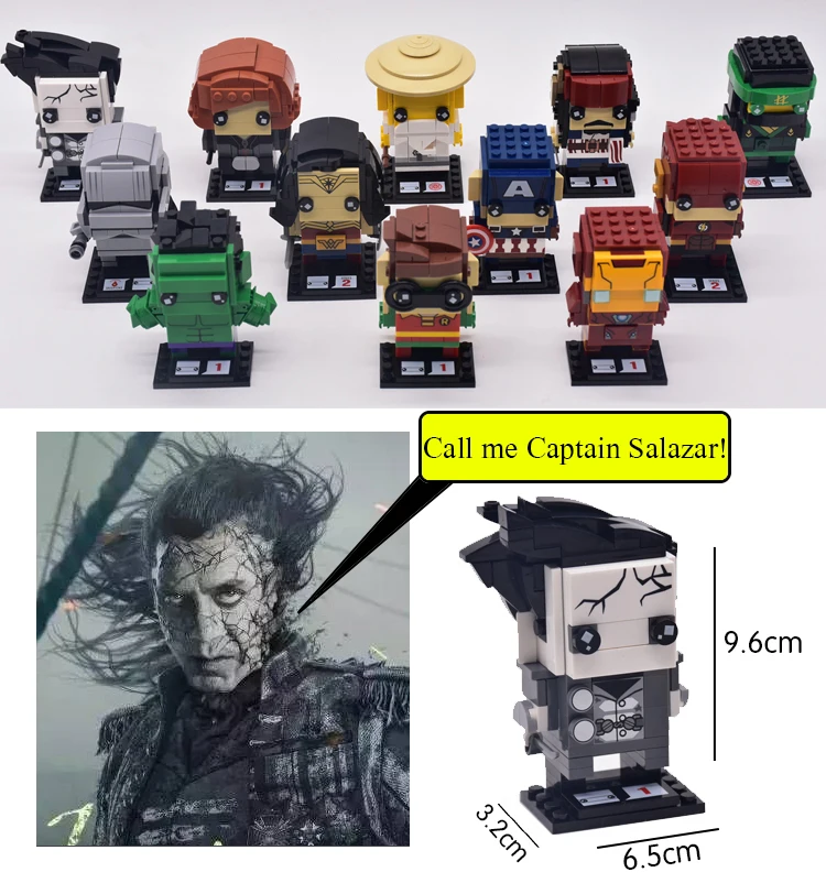 Brickheadz мини Legoings с эмблемами супергероев DC Мстители 4 Marvel 3 эндшпиль brick Heads