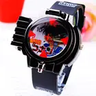Новинка 2016, детские модные часы с красной линисветильник, подарок с лазером Conan, детские часы, медные лазерные наручные часы для мальчиков, спортивные часы для мальчиков