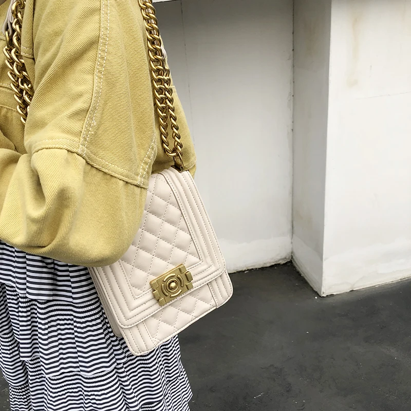 M R.L маленькая сумка из искусственной кожи в клетку с бриллиантами для женщин