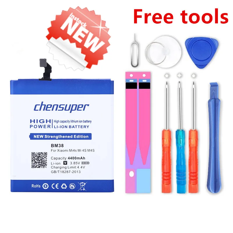 

chensuper 100% New BM38 4400mAh Battery for Xiaomi Mi4s Mi 4S M4S