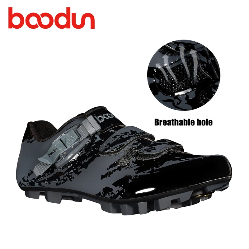 

BOODUN sapatilha ciclismo mtb cycling shoes 2019 men self-locking mountain bike shoes SPD bicycle pedals superstar Athletic shoe