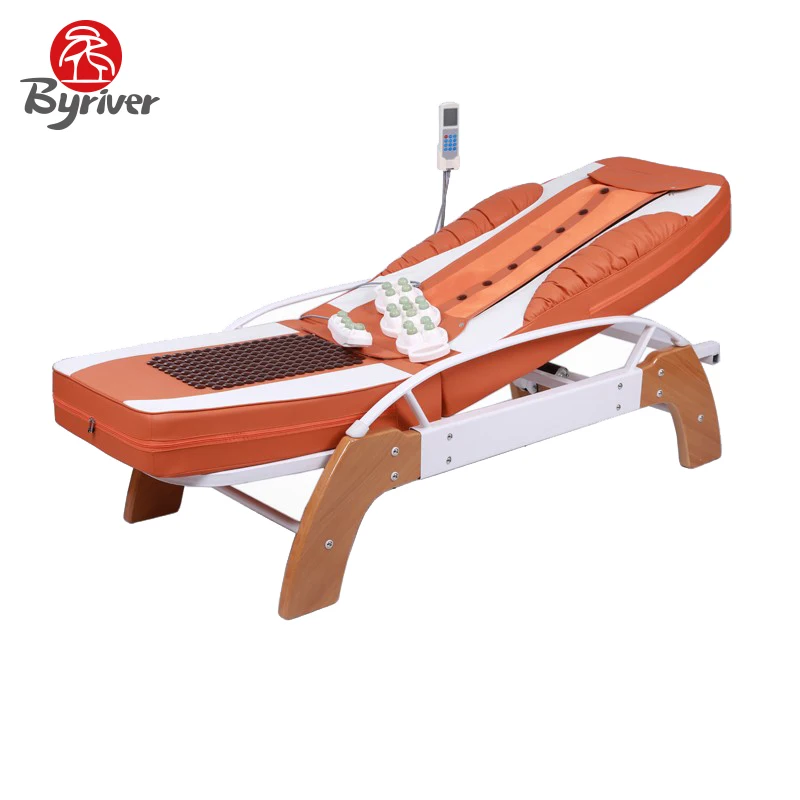 BYRIVER Электрический Половина Тела Подлинной Нефрита Камень Ролик Иглоукалывание