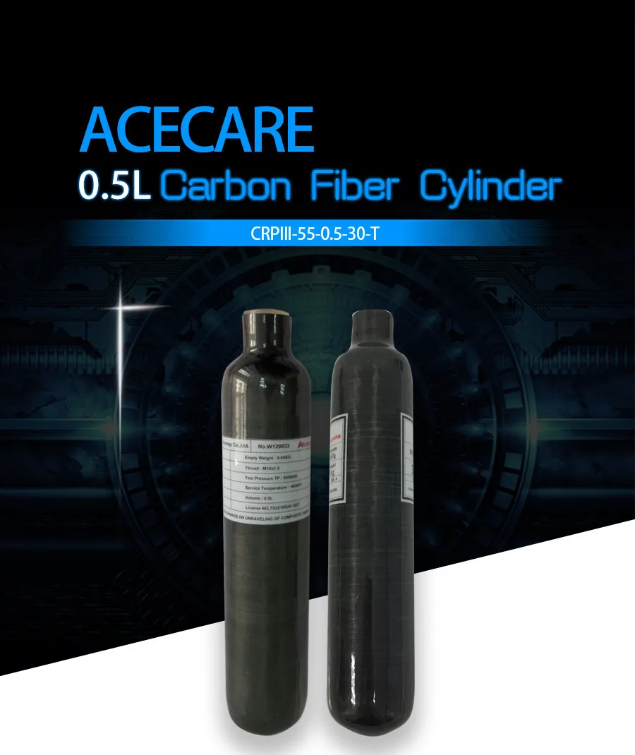 AC30561 Pcp воздушная винтовка 0.35L/0.5L 4500Psi баллон высокого давления для дайвинга для ВВС кислородный Пейнтбол Регулятор