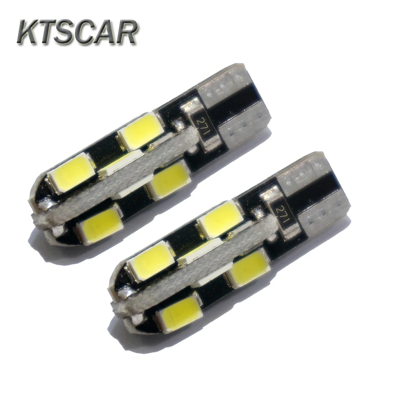 

KTSCAR 2 шт. зазор светильник s лампа Canbus без ошибок T10 белый 5730 5630 12 SMD светодиодный 12V боковой клиновидный светильник белая лампа авто лампа