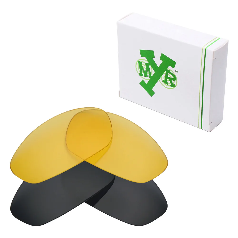 

2 пары сменных линз SNARK для солнцезащитных очков Oakley Whisker Stealth Black & HD Yellow