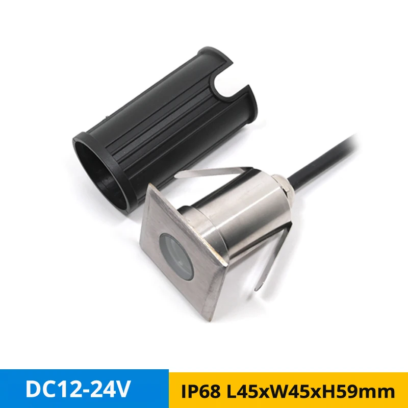 12 шт./Лот Мини 3 Вт подземная ЛАМПА IP68 DC12V Светодиодная потолочная лампа из