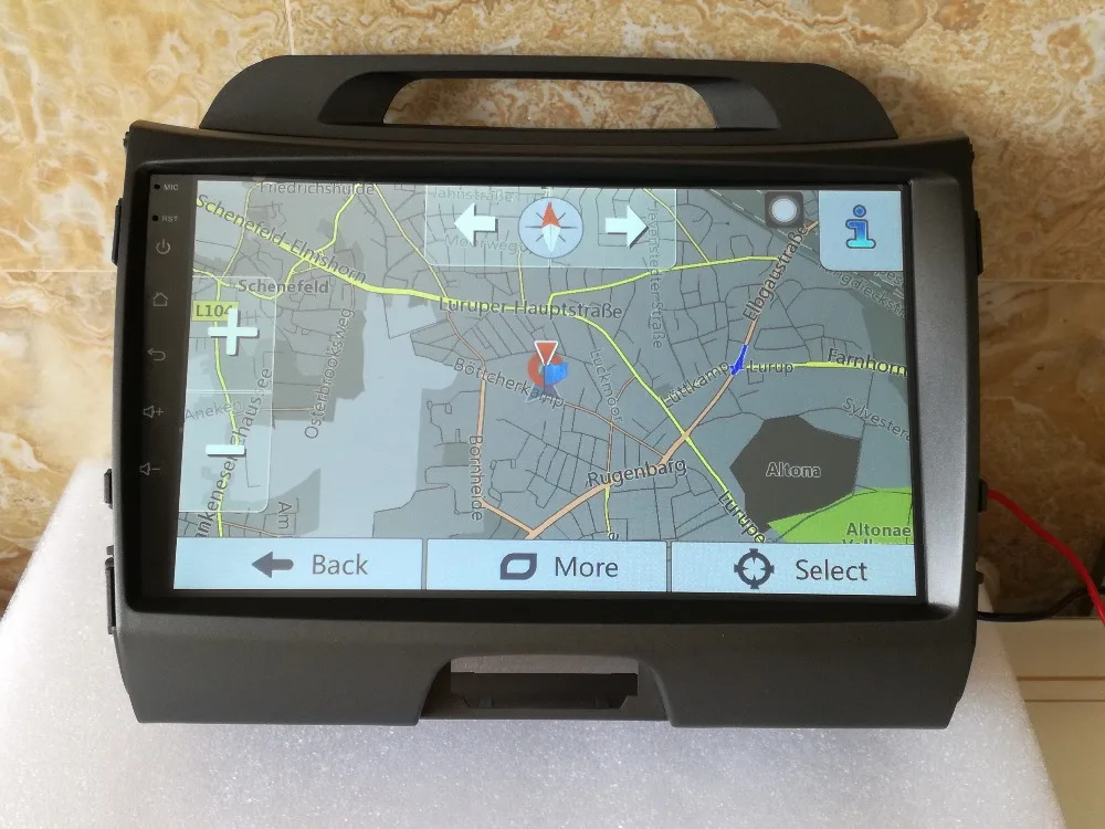 1024*600 Android 6 0 Автомобильный dvd для KIA sportage 2009 2016 car pc Штатная навигация gps 2din