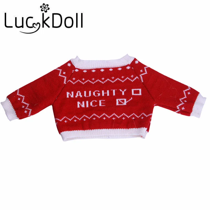 Модный свитер LUCKDOLL набор из 3 предметов 18 дюймов американская кукла 43 см