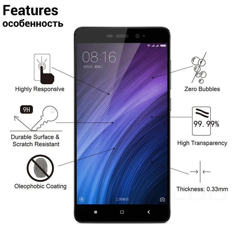 TOBOCLOO закаленное стекло для Xiaomi Note 4X4 глобальная версия 5A 4A Pro Prime 5 Plus защитная