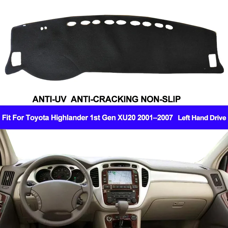 Коврик для приборной панели автомобиля для Toyota Highlander 1st Gen XU20 2001 2002 2003 2004 2005 2006 2007 авто солнцезащитный коврик ковер