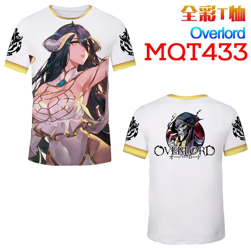 OVERLORD Anime T Shirt Men Women New Fashion Hip Hop Streetwear Tops Tees Casual Funny Graphic Tshirt Plus Size m-XXXL | Женская одежда